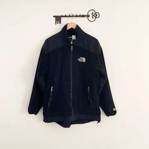 The North Face zip up men’s large black fleece Gore Windstopper